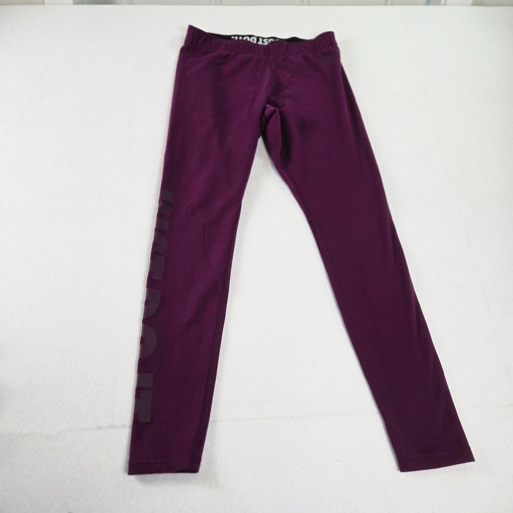 Nike Leggings Womens Medium Purple Excellent Just Do It Graphic Activewear